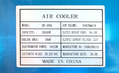 Walk-In Freezer 12 hp condensing Cooling System HGZ-1200S