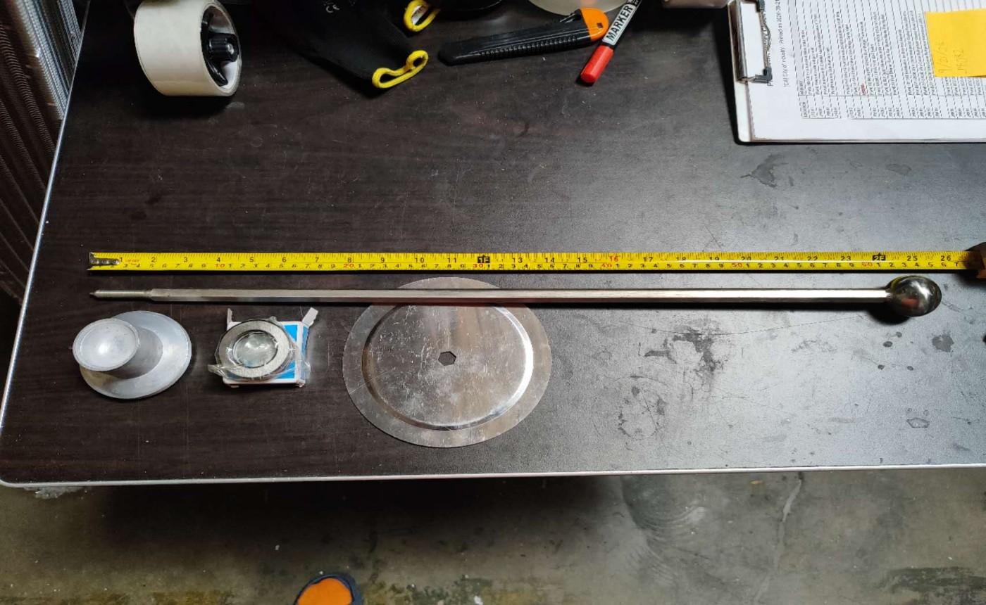 [Parts] G24W1R1 Shawarma Machine Rod Plate And Bearings Set