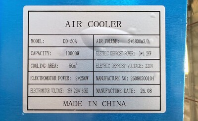 Walk-In Refrigerator cooler 6 HP Cooling System HGZ-600NEW