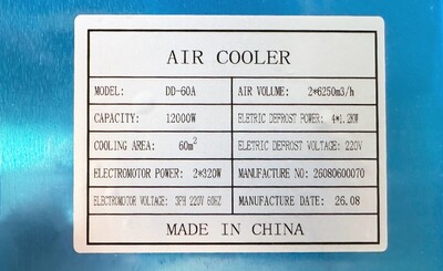 Walk-In Refrigerator cooler 8 HP Cooling System HGZ-800NEW