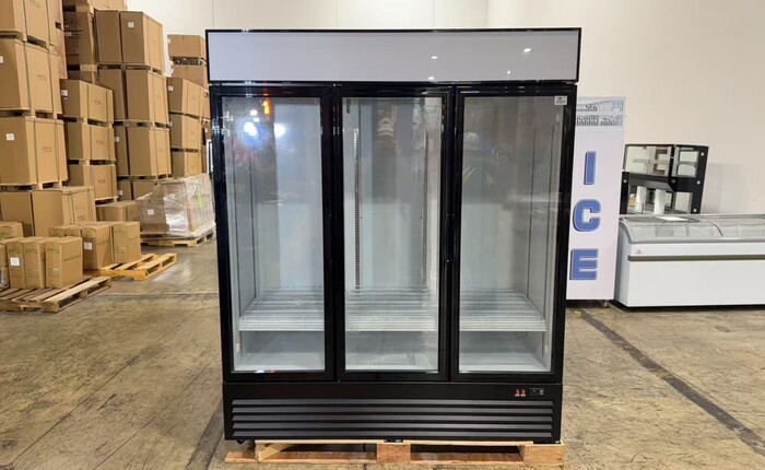 Clearance NSF 74 inches 3 Glass Door Refrigerator 106864C0924