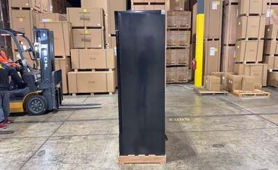 Clearance NSF 74 inches 3 Glass Door Refrigerator 106864C0924