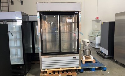 Clearance 54 inches Two Slide glass Door Refrigerator 74994H0921
