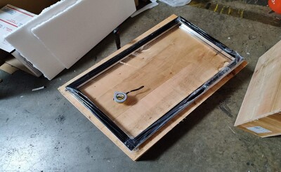 [Parts] UUB24-48g Beer Back Bar Refrigerator Left Glass Door