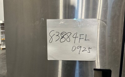 Clearance Reach In Two Door Refrigerator SS interior 83884F0925