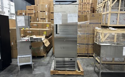 Clearance NSF Reach In One Door Freezer SS interior 35081F0925