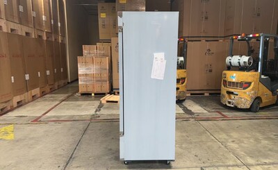 Clearance  Reach In Two Door Refrigerator SS interior 38158L0925