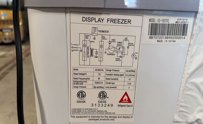 Clearance NSF 72 inchs Curved Lid Chest Glass Freezer 17101L0928