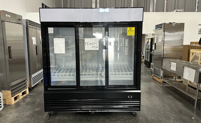Clearance NSF 78 ins slide door Cooler Refrigerator 55143F0930