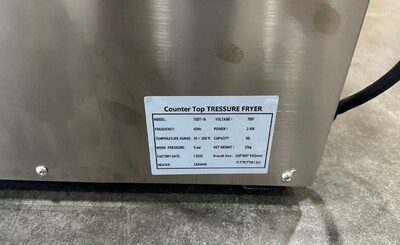 Clearance Commercial Electric Table-top Pressure Fryer46178F1001