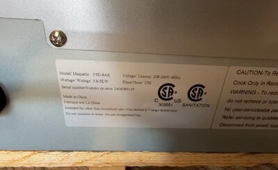 Clearance NSF Electric Convection Oven Full Size 87076L1008