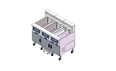 NSF 30L*2+15L*2 Electric Fryer With Filtration SystemNTP14-3RSEF