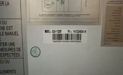 Clearance Beverage 3 Glass Door Merchandiser 74 in 77211H1008