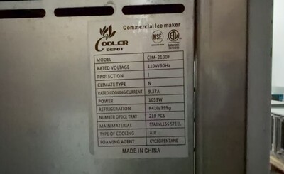 Clearance NSF 460 LBS Commercial ice maker machine 24660H1012