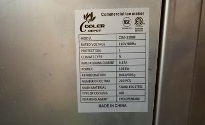Clearance NSF 460 LBS Commercial ice maker machine 89803H1012