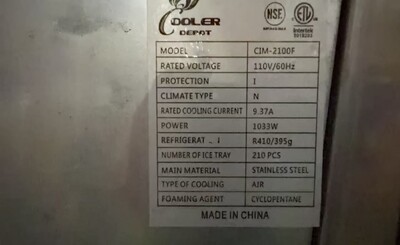 Clearance NSF 460 LBS Commercial ice maker machine 56959H1012