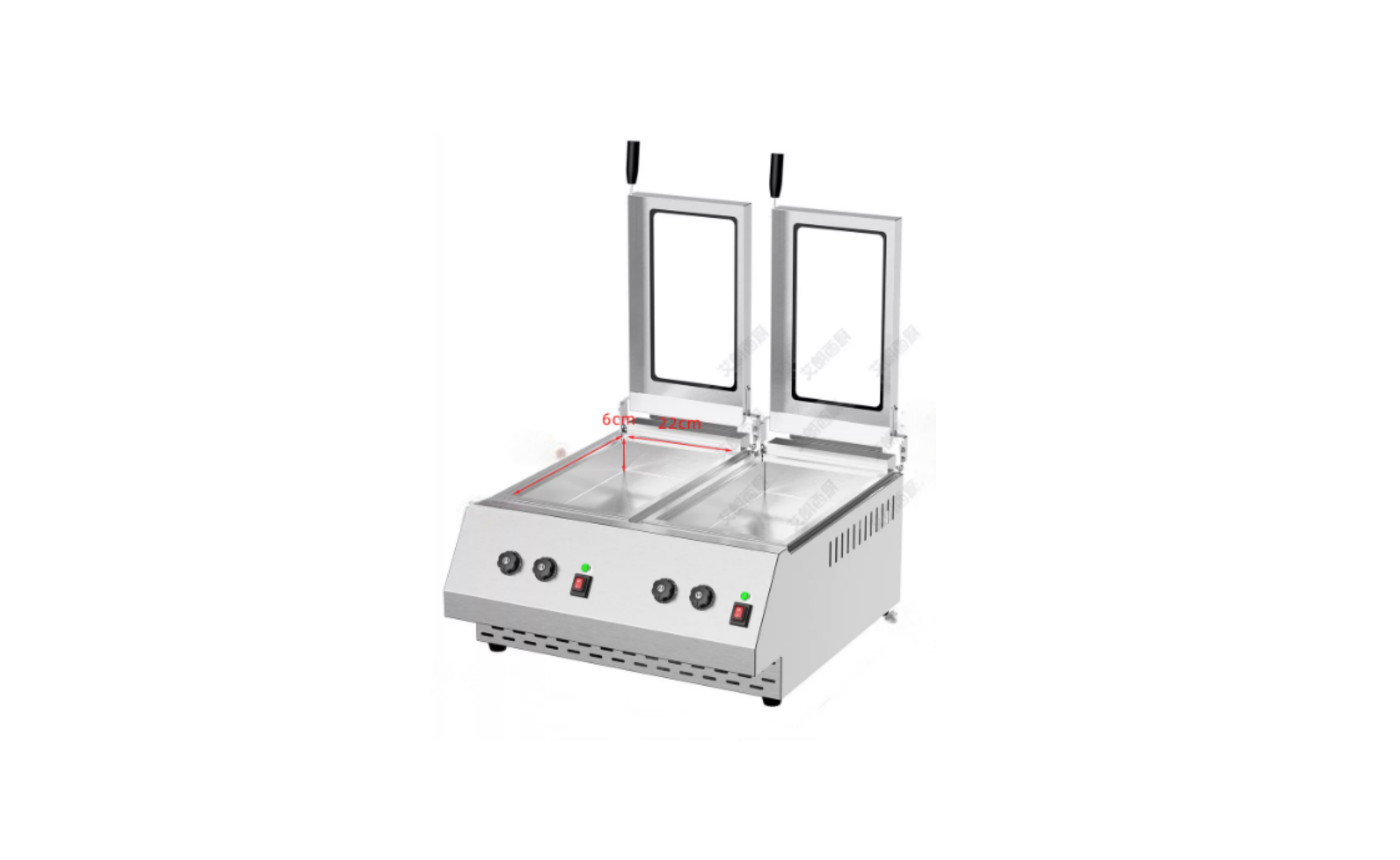 Double Pot Electric Frying Dumpling Pancake Machine AL22-2