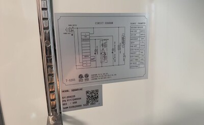 Clearance NSF ETL Commercial Two door refrigerator 13589L1014