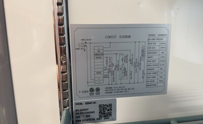 Clearance NSF Commercial Reach In 2 Door Freezer 38061L1014
