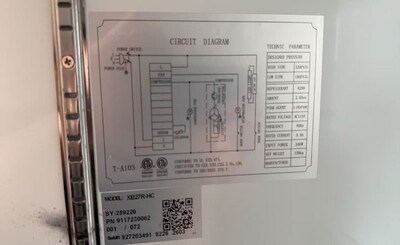 Clearance NSF restaurant One Door Refrigerator 83018L1016