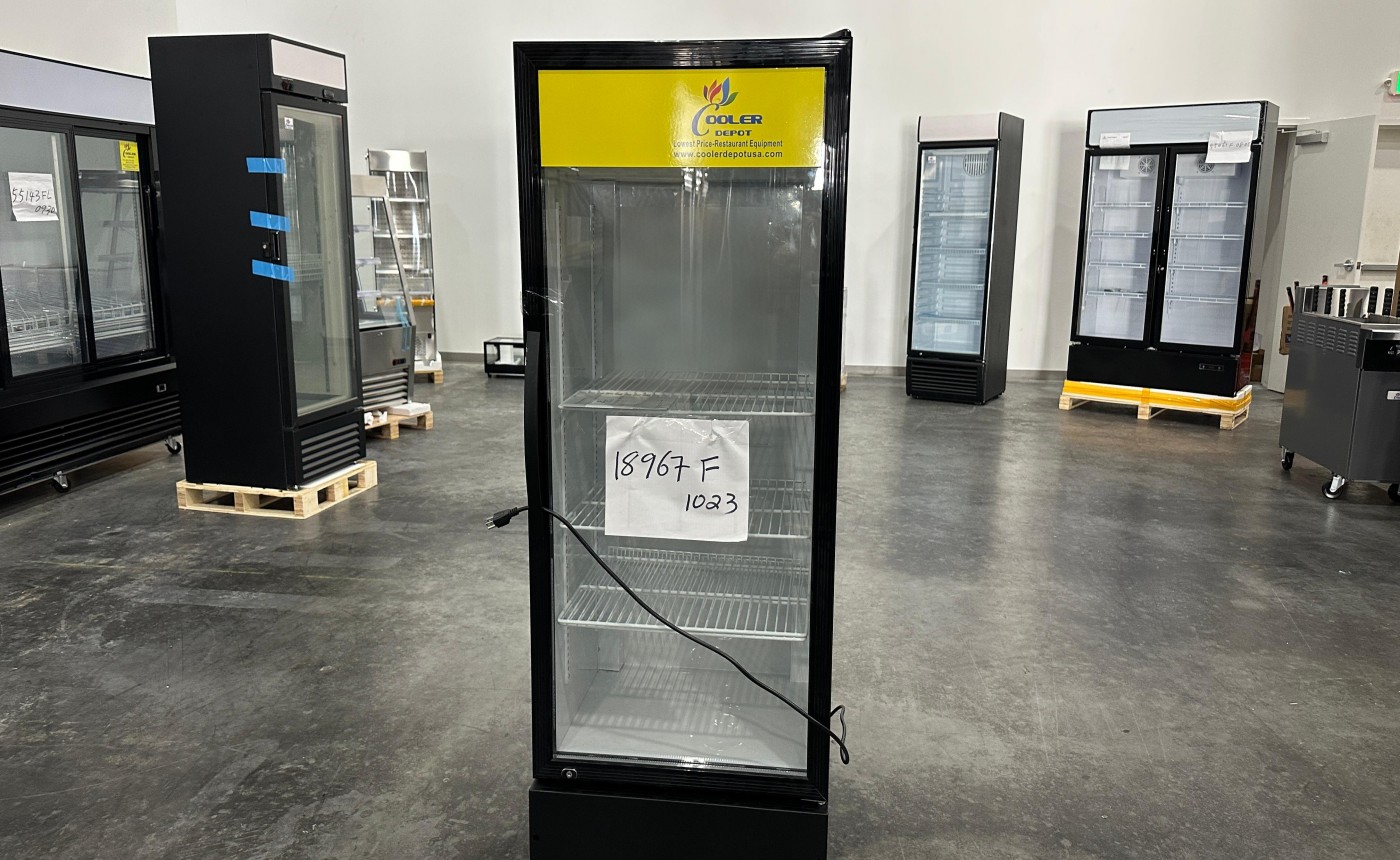 Clearance NSF 64 inch High Glass Door Refrigerator 18967F1023