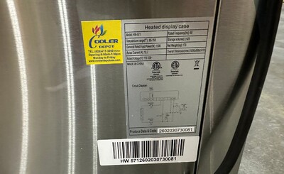 Clearance NSF 72 Ins Stainless steel Hot Show Case 107607F1023