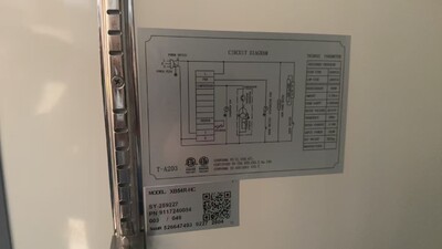 Clearance NSF ETL Commercial Two door refrigerator 46216L1024