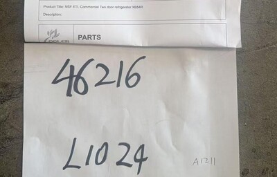 Clearance NSF ETL Commercial Two door refrigerator 46216L1024