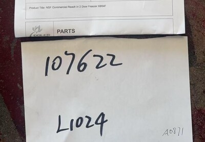 Clearance NSF Commercial Reach In 2 Door Freezer 107622L1024