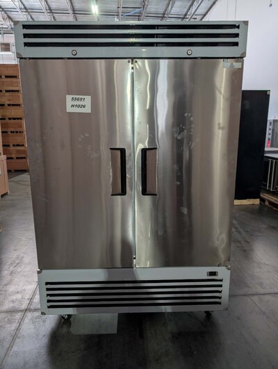Clearance NSF Reach In Two Door Freezer SS interior 55691H1026