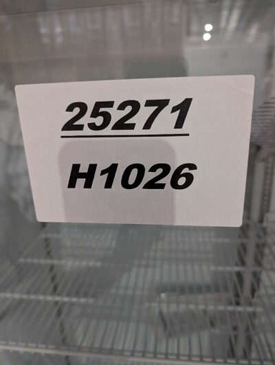 Clearance Two Glass Door Refrigerated Display Cooler 25271H1026
