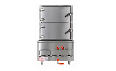 NSF Natural Gas Two-Doors Seafood Steamer TR-STM2-24L