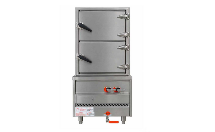 NSF Natural Gas Two-Doors Seafood Steamer TR-STM2-34R