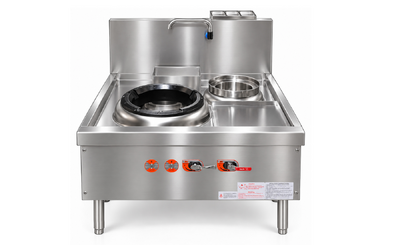 NSF 1 Burners Turbo Wok Range With Boil Pot TR-TWVR1-42-1PB