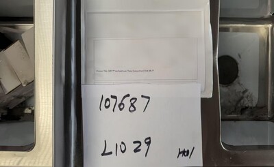 Clearance 77 ins food truck Three Compartment Sink 107687L1029