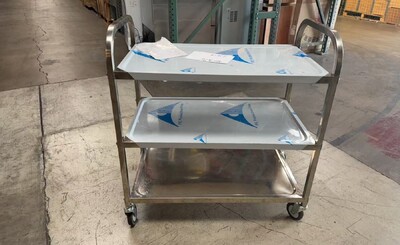 Clearance stainless steel Utility Cart Rolling Storage86376L1029