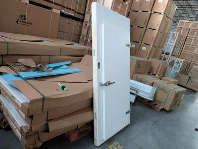 Walk In Freezer White Door With Frame NSF Aluminum1R