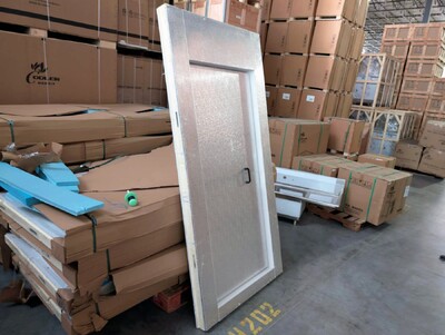 Walk In Freezer White Door With Frame NSF Aluminum1R