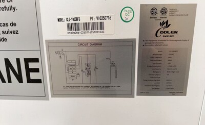 Clearance Drink two slide glass door refrigerator 53663L1030
