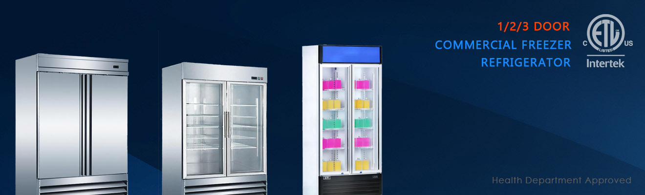 1/2/3 Door Commercial Freezers, Refrigerators